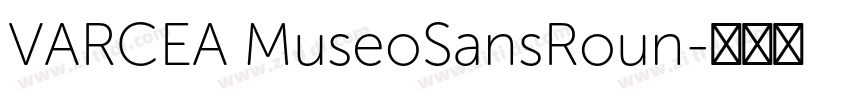 VARCEA MuseoSansRoun字体转换